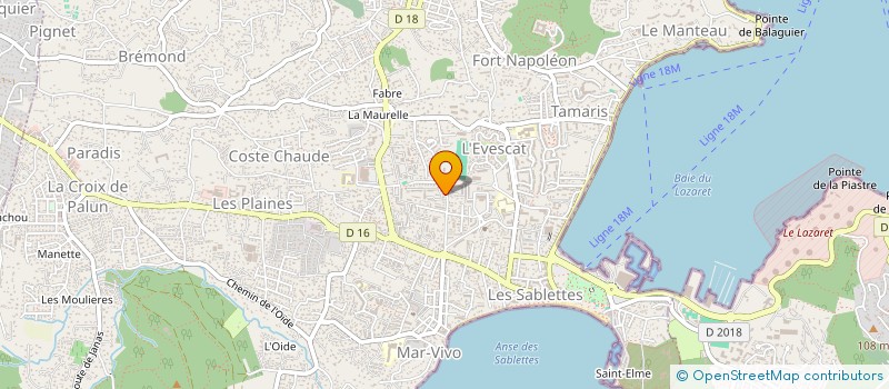 localisation de l'entreprise MADAME SOPHIE MARTIN  LA SEYNE-SUR-MER