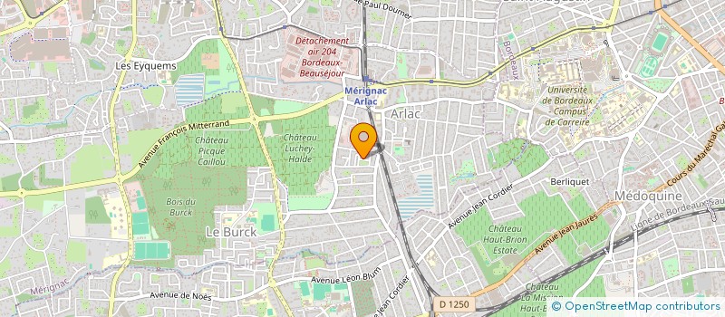 localisation de l'entreprise MADAME SOPHIE MARTIN  BORDEAUX