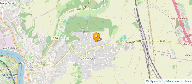 localisation de l'entreprise MADAME SOPHIE MARTIN  MONTANAY