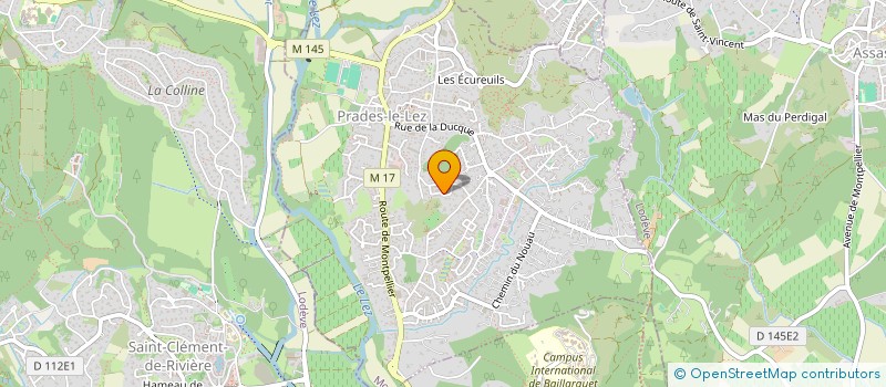 localisation de l'entreprise MADAME SOPHIE MARTIN à PRADES-LE-LEZ