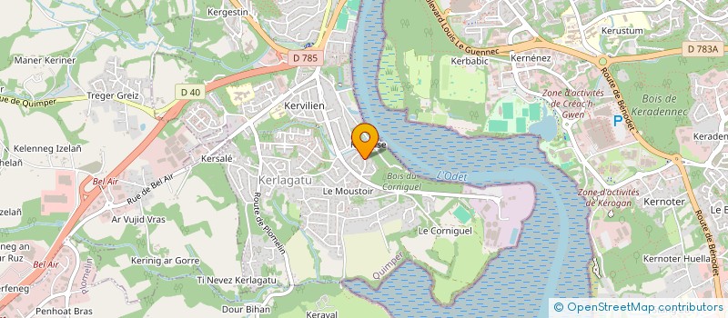 localisation de l'entreprise MADAME SOPHIE MARTIN  QUIMPER