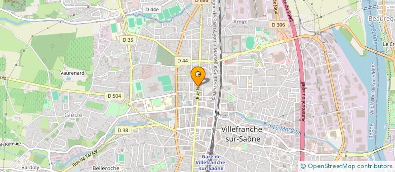 localisation de l'entreprise MADAME SOPHIE MARTIN  VILLEFRANCHE-SUR-SAONE