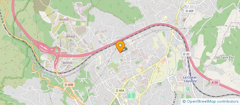 localisation de l'entreprise MADAME SOPHIE MARTIN  LA CIOTAT