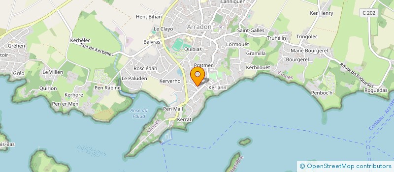 localisation de l'entreprise MADAME SOPHIE MARTIN  ARRADON