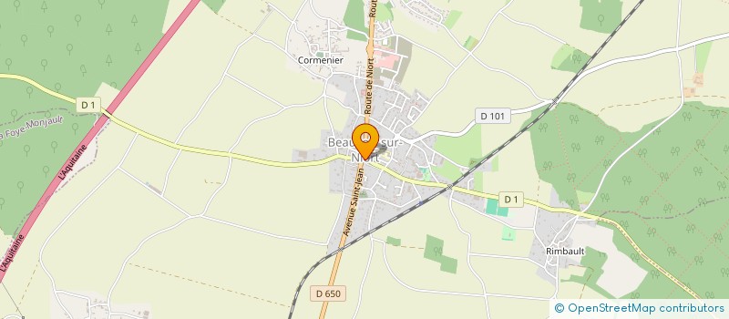 localisation de l'entreprise MADAME SOPHIE MARTINEAU  BEAUVOIR-SUR-NIORT