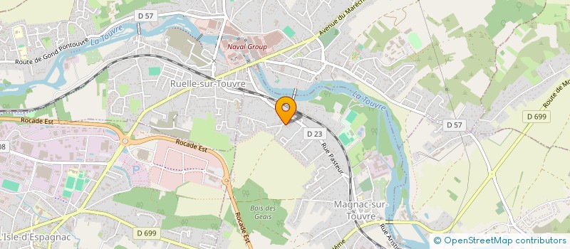 localisation de l'entreprise MADAME SOPHIE MARTINEAU  MAGNAC-SUR-TOUVRE