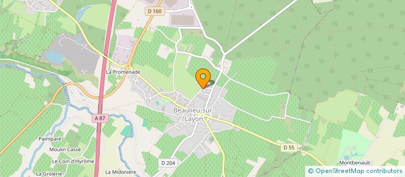 localisation de l'entreprise MADAME SOPHIE MARTY  BEAULIEU-SUR-LAYON