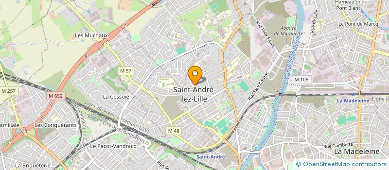 localisation de l'entreprise MADAME SOPHIE MARTZ  SAINT-ANDRE-LEZ-LILLE