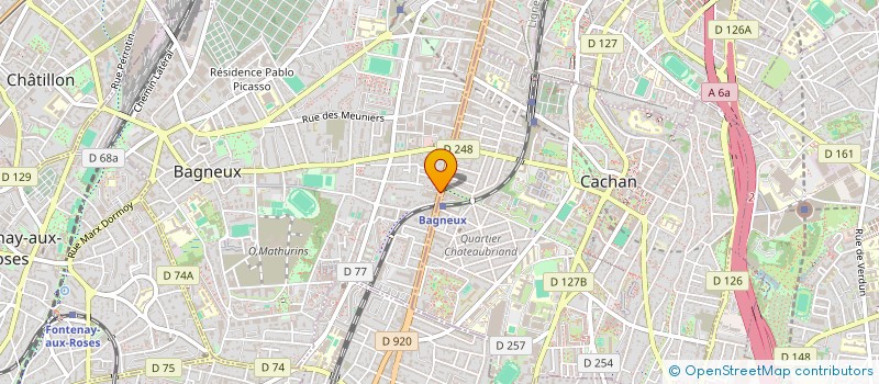 localisation de l'entreprise MADAME SOPHIE MAS  BAGNEUX