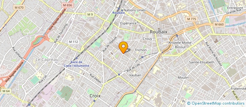 localisation de l'entreprise MADAME SOPHIE MASSON à ROUBAIX