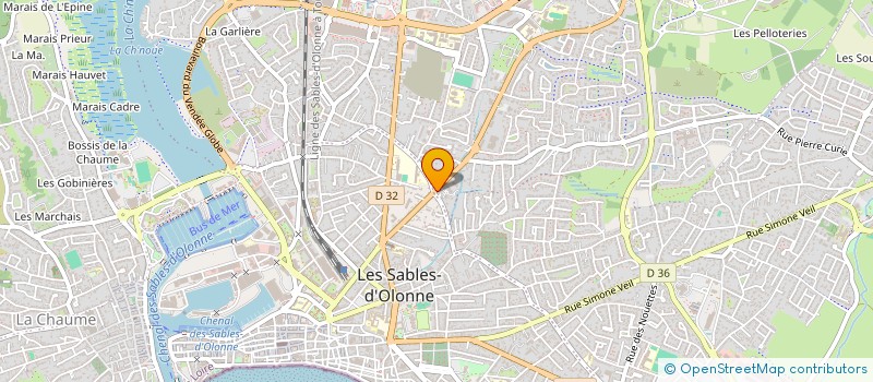 localisation de l'entreprise MADAME SOPHIE MASSON à LES SABLES D'OLONNE