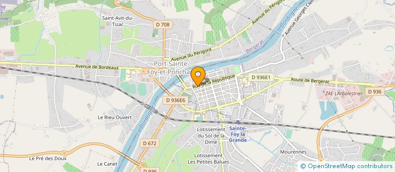 localisation de l'entreprise MADAME SOPHIE MAYRAND  SAINTE-FOY-LA-GRANDE