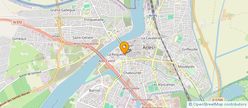 localisation de l'entreprise MADAME SOPHIE MAZET à ARLES
