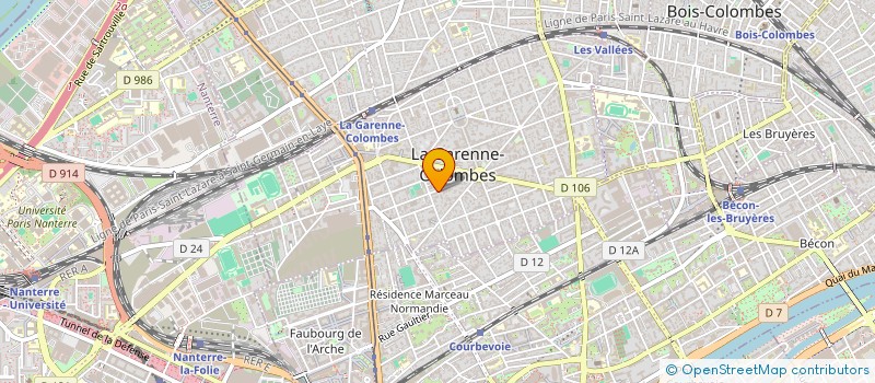 localisation de l'entreprise MADAME SOPHIE MAZIEUX à LA GARENNE-COLOMBES