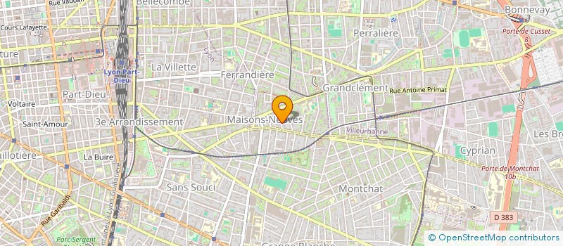 localisation de l'entreprise MADAME SOPHIE MCCARRON  VILLEURBANNE