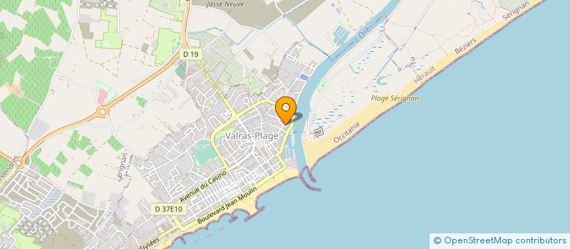 localisation de l'entreprise MADAME SOPHIE MECHRI  VALRAS-PLAGE