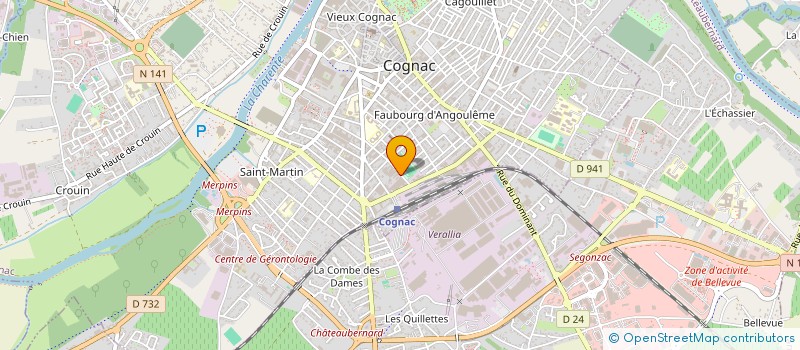 localisation de l'entreprise MADAME SOPHIE MELCION à COGNAC