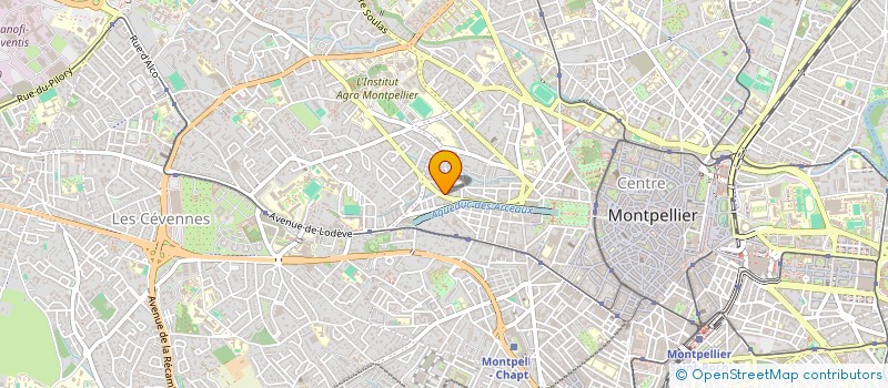 localisation de l'entreprise MADAME SOPHIE MENANTEAU à MONTPELLIER