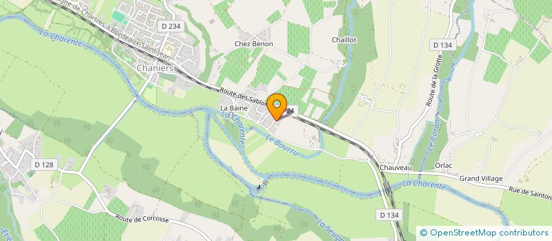 localisation de l'entreprise MADAME SOPHIE MENNESSON  CHANIERS