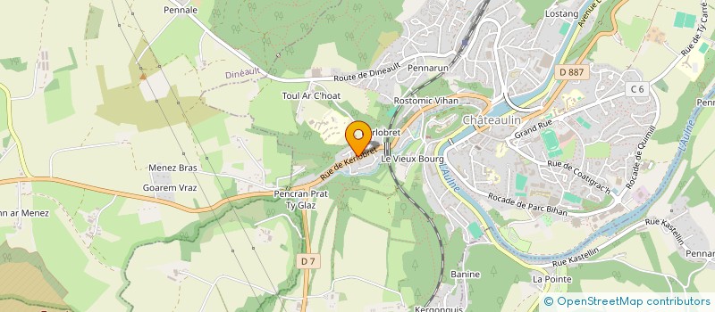 localisation de l'entreprise MADAME SOPHIE MERRER  CHATEAULIN