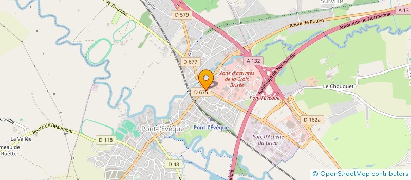 localisation de l'entreprise MADAME SOPHIE METOT  PONT L'EVEQUE