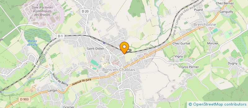 localisation de l'entreprise MADAME SOPHIE METRAL-COURT  BONS-EN-CHABLAIS