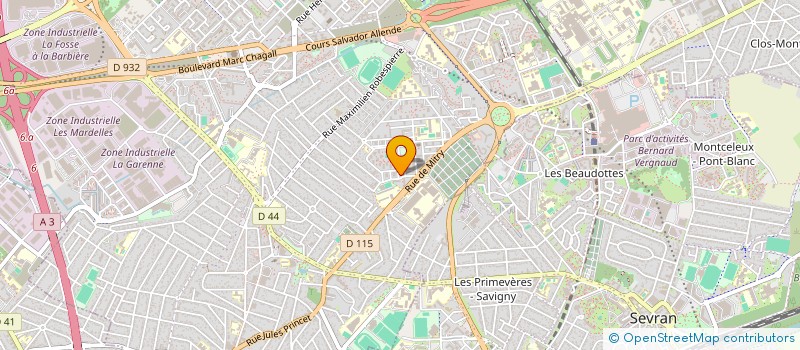 localisation de l'entreprise MADAME SOPHIE MICHAUD à AULNAY-SOUS-BOIS