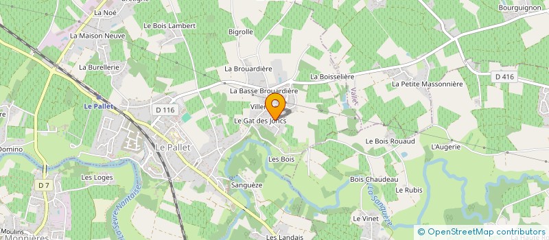 localisation de l'entreprise MADAME SOPHIE MICHAUT à LE PALLET