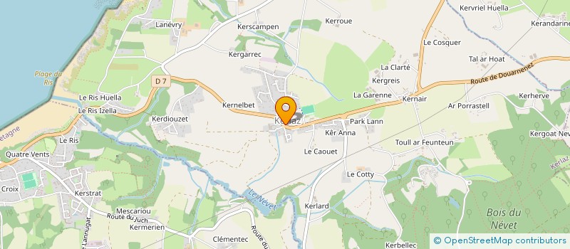 localisation de l'entreprise MADAME SOPHIE MICHEL  KERLAZ