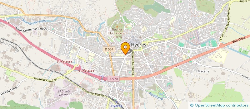 localisation de l'entreprise MADAME SOPHIE MIEDZYRZECKI à HYERES