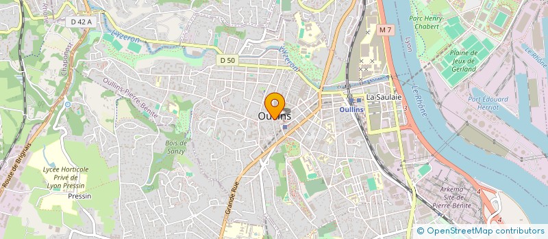 localisation de l'entreprise MADAME SOPHIE MIGLIORELLI  OULLINS-PIERRE-BENITE