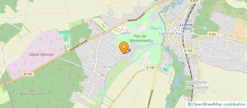 localisation de l'entreprise MADAME SOPHIE MILLON  GUIGNEVILLE-SUR-ESSONNE