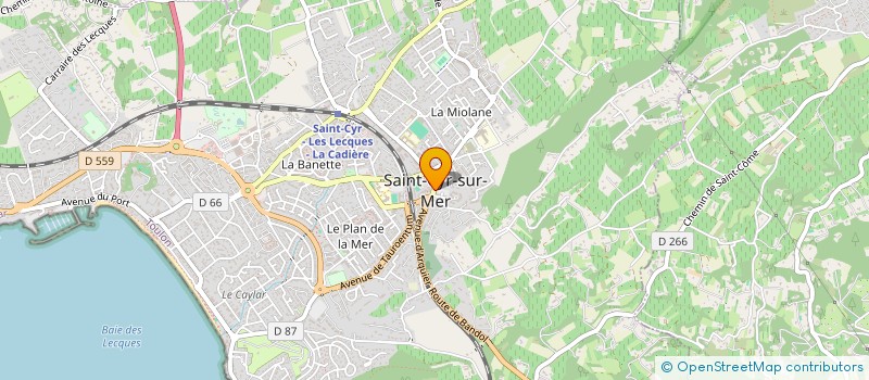 localisation de l'entreprise MADAME SOPHIE MILON à SAINT-CYR-SUR-MER