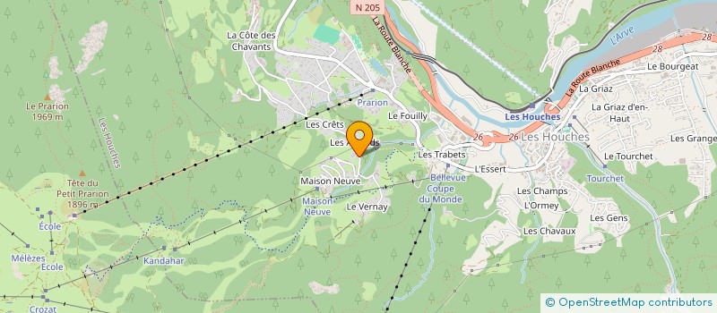 localisation de l'entreprise MADAME SOPHIE MINIER  LES HOUCHES