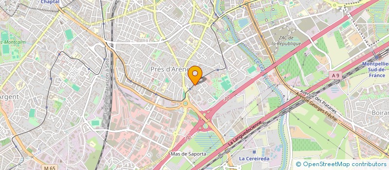 localisation de l'entreprise MADAME SOPHIE MIRALVES  MONTPELLIER