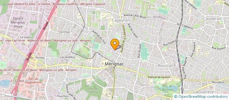 localisation de l'entreprise MADAME SOPHIE MISSONNIER  MERIGNAC