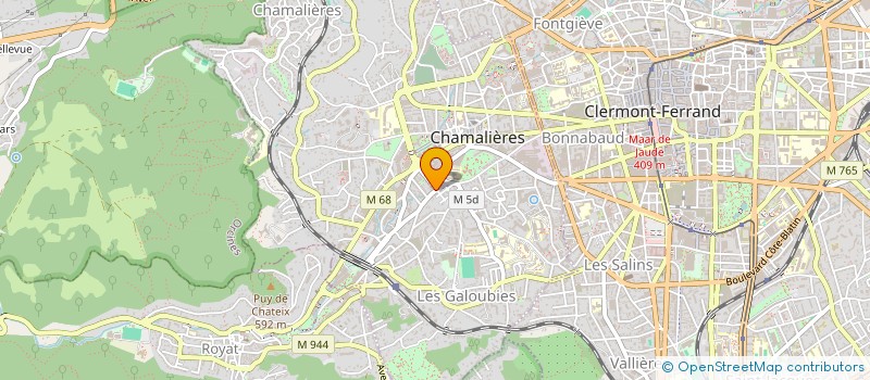 localisation de l'entreprise MADAME SOPHIE MONAT  CHAMALIERES