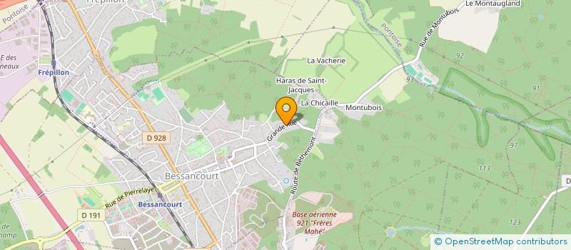 localisation de l'entreprise MADAME SOPHIE MONGUILLON  BESSANCOURT