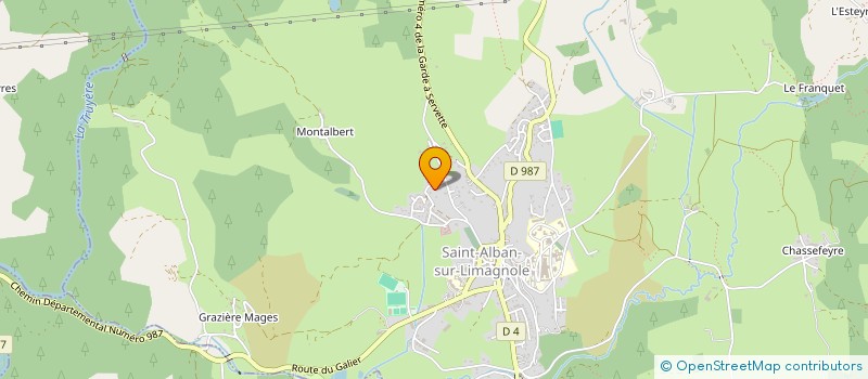 localisation de l'entreprise MADAME SOPHIE MONIER  SAINT-ALBAN-SUR-LIMAGNOLE