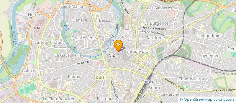 localisation de l'entreprise MADAME SOPHIE MONTOIS CLERGEAU  NIORT