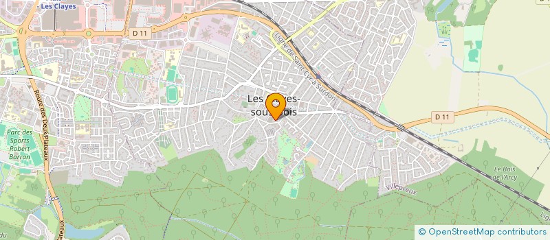 localisation de l'entreprise MADAME SOPHIE MOREAU à LES CLAYES-SOUS-BOIS