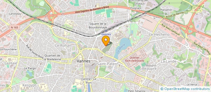 localisation de l'entreprise MADAME SOPHIE MOREL à VANNES