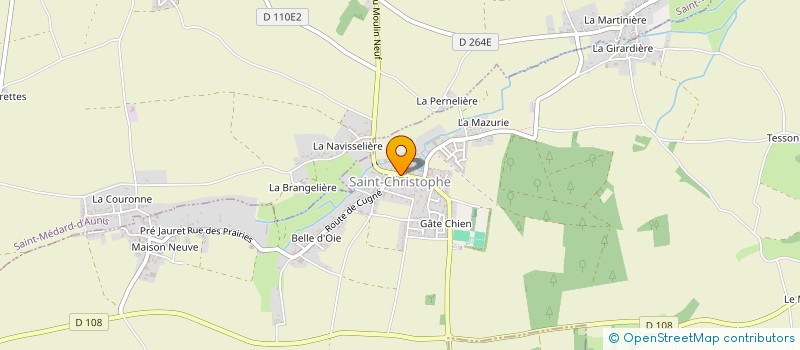 localisation de l'entreprise MADAME SOPHIE MORIN  SAINT-CHRISTOPHE