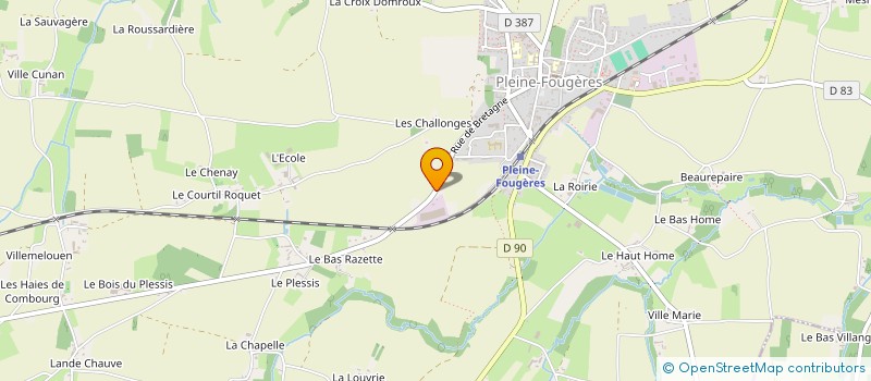 localisation de l'entreprise MADAME SOPHIE MORIN  PLEINE-FOUGERES