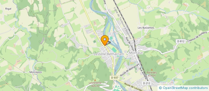 localisation de l'entreprise MADAME SOPHIE MOUTON  LESTELLE-BETHARRAM