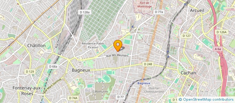 localisation de l'entreprise MADAME SOPHIE MUCHEMBLED à BAGNEUX