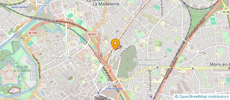 localisation de l'entreprise MADAME SOPHIE MULLER à LA MADELEINE