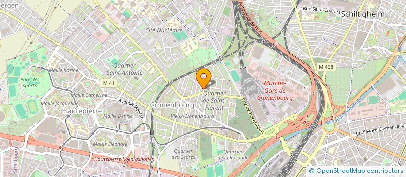 localisation de l'entreprise MADAME SOPHIE MULLER à STRASBOURG