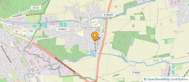 localisation de l'entreprise MADAME SOPHIE MULLER  ISSENHEIM