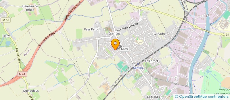 localisation de l'entreprise MADAME SOPHIE MUNOZ  RONCQ